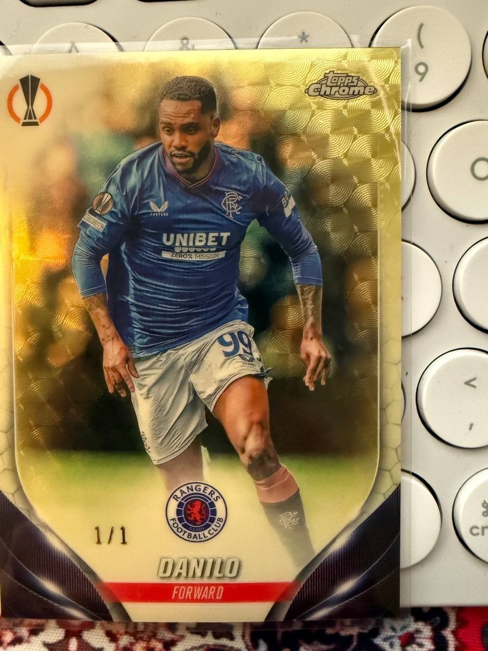 1/1 DANILO TOPPSS CHROME RANGERS ONLY ONE IN THE WORLD  for sale on Ebay