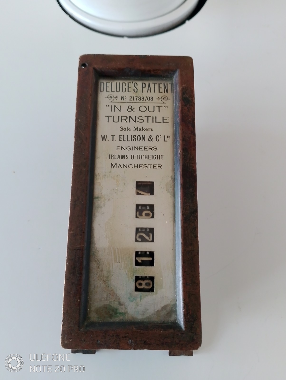 Antique W.T Ellison & Co Ltd In & Out Turnstile Counter Manchester City Football for sale on Ebay
