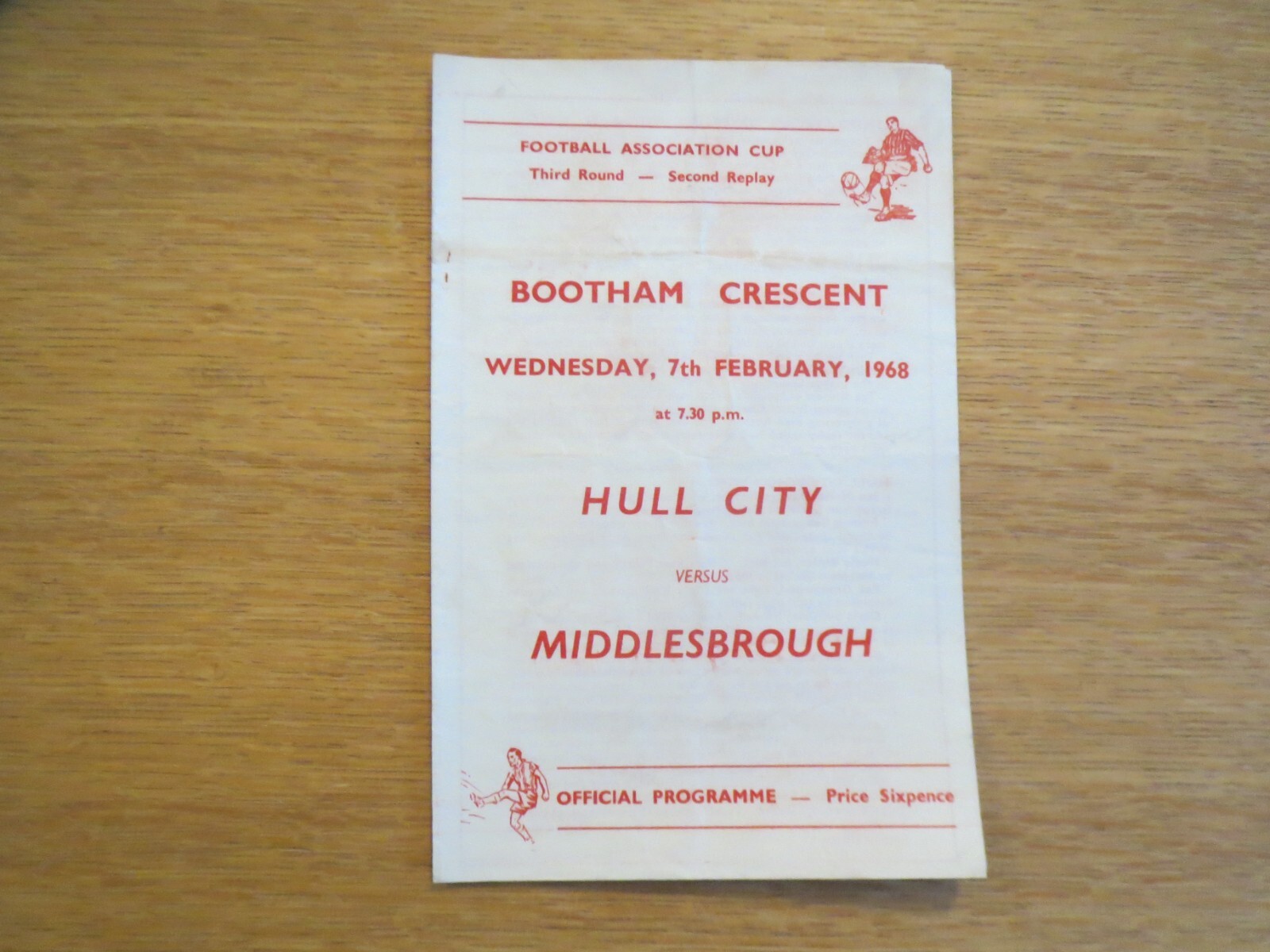 At York: Hull City V Middlesbrough FA Cup  2nd Replay 1967/8 for sale on Ebay
