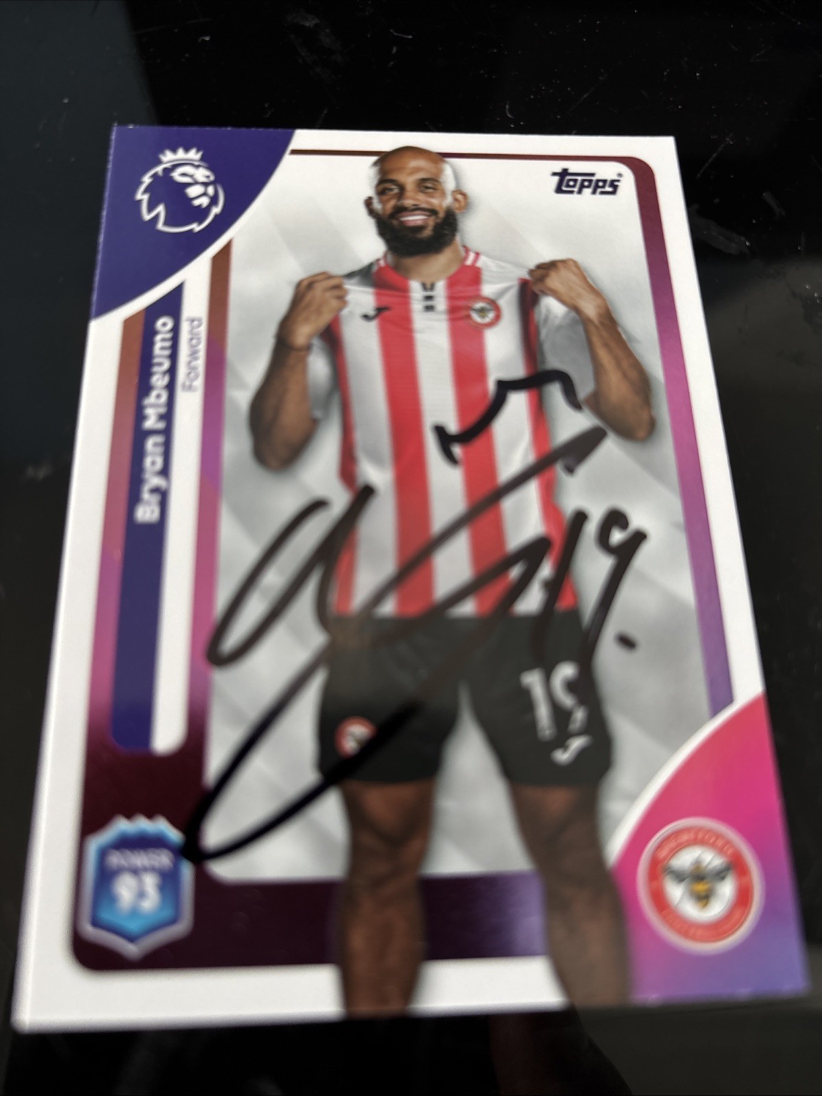 MATCH ATTAX 2026 BRYAN MBEUMO BRENTFORD SIGNED for sale on Ebay