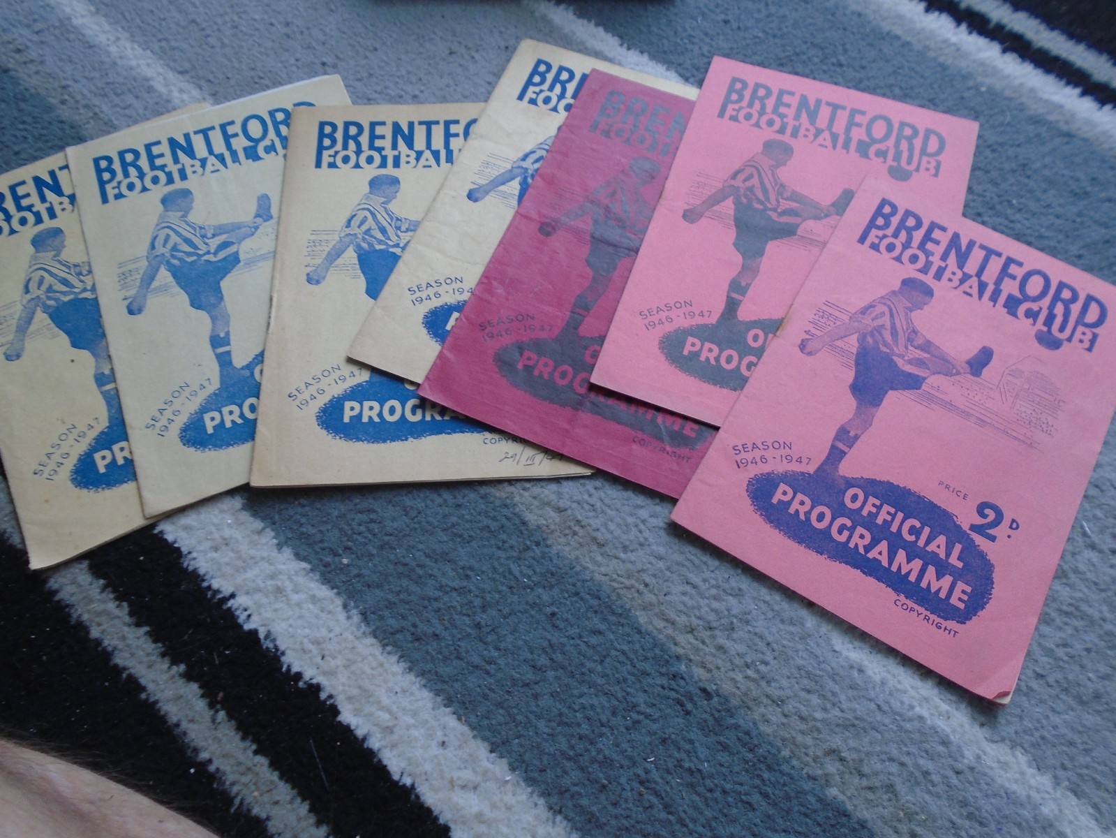BRENTFORD HOMES 1946-47 X 7 ISSUES ALL LISTED for sale on Ebay