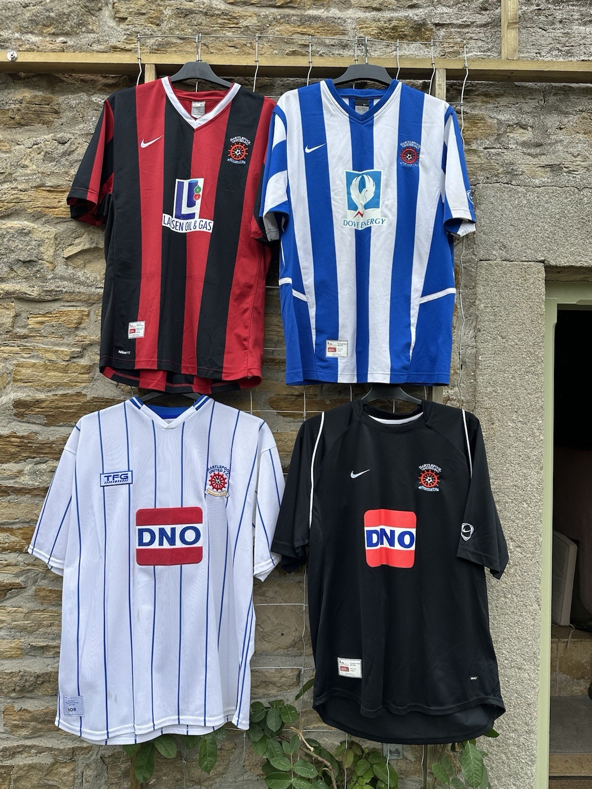 4 X Hartlepool United Vintage Football Shirts Size L & M for sale on Ebay
