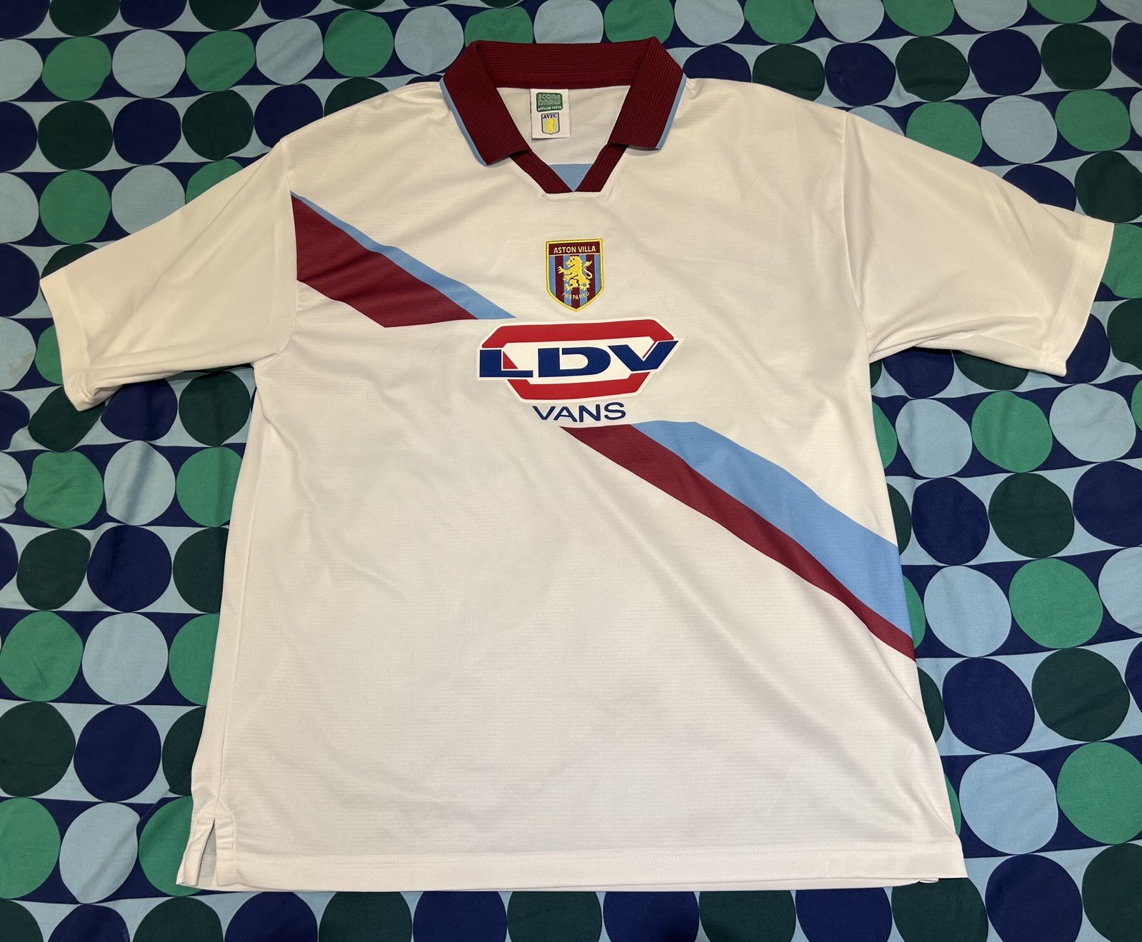 Score Draw ASTON VILLA Retro 1999/00 Football AWAY Shirt *SIZE: XL* for sale on Ebay