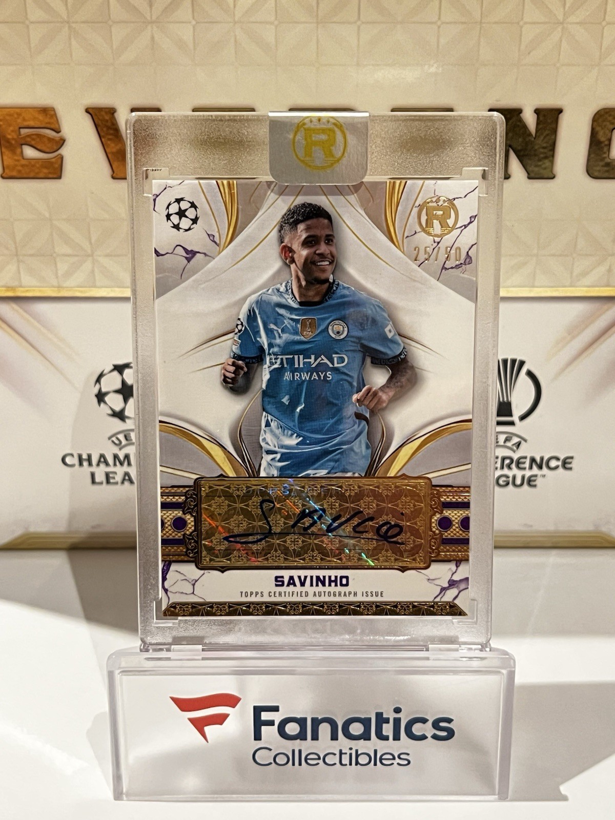 2025 TOPPS REVERENCE SAVINHO AUTOGRAPH CARD /50 MANCHESTER CITY for sale on Ebay