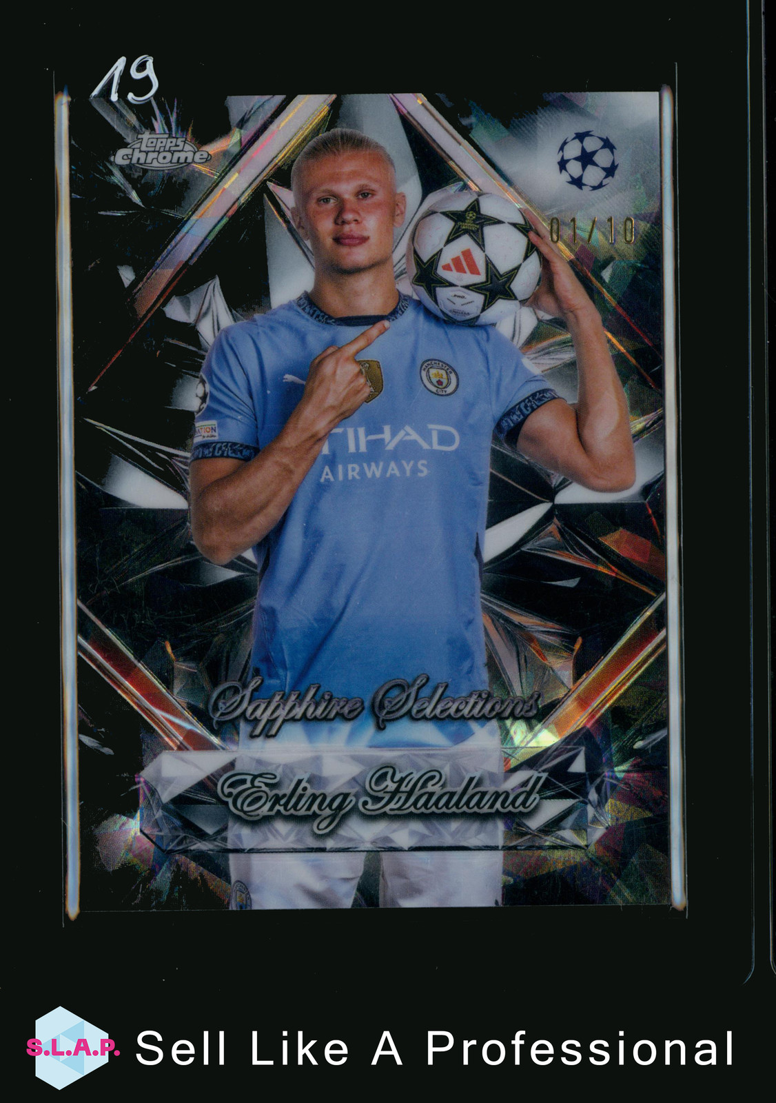 ERLING HAALAND TOPPS SAPPHIRE SELECTIONS 01/10 SS-25 MANCHESTER CITY ENGLISH for sale on Ebay