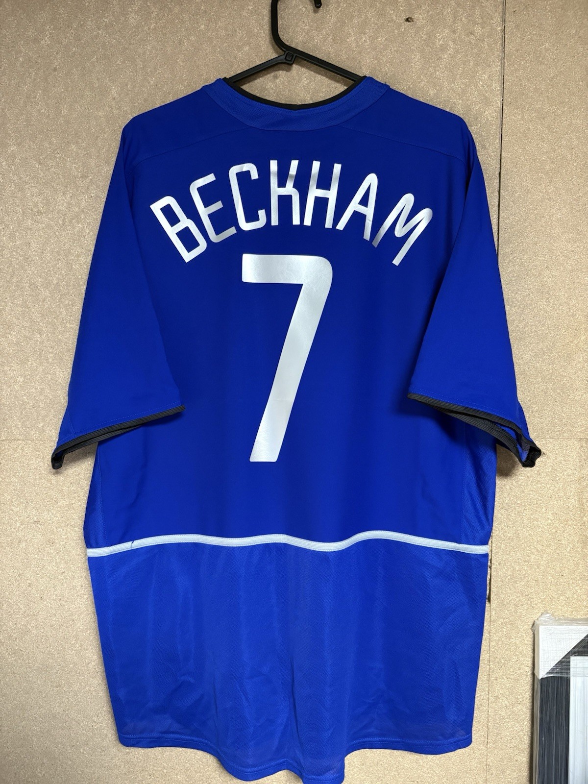 Manchester United 2002 UCL Original Football Shirt Jersey Beckham 7 Size XL for sale on Ebay