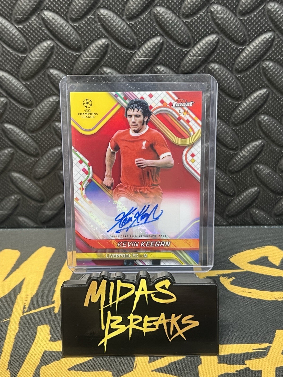 Kevin Keegan 5/5 Auto Liverpool Topps Finest 24/25 for sale on Ebay