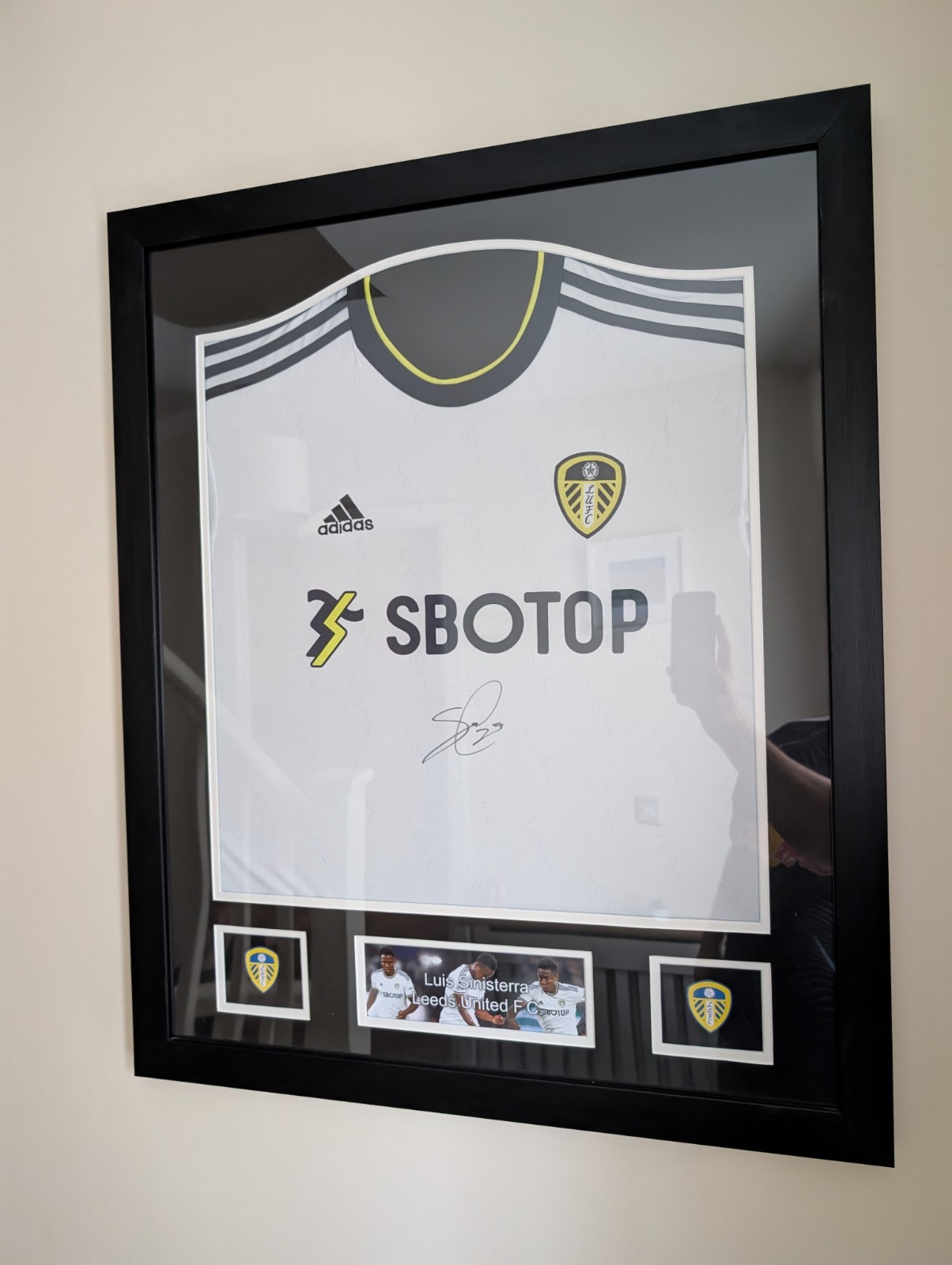 Luis Sinisterra Signed Football Shirt with COA  Leeds United for sale on Ebay