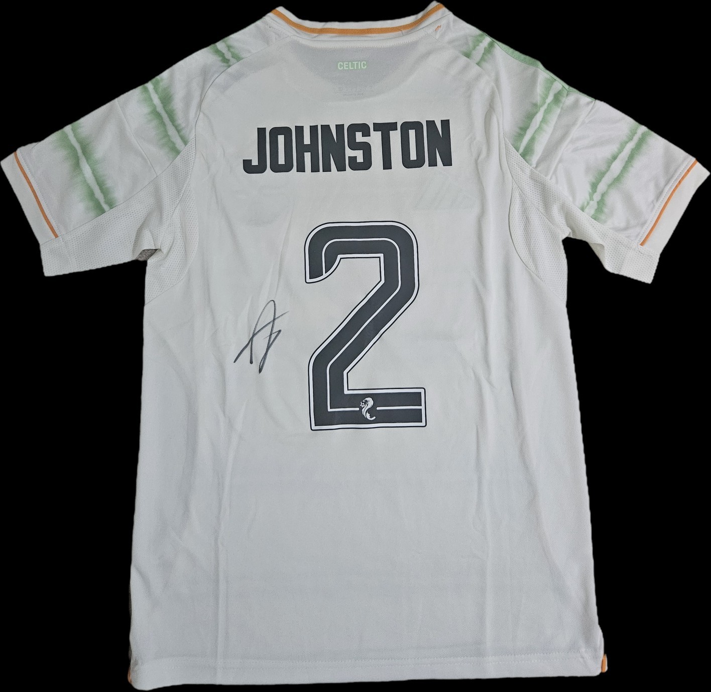 Alastair Johnston Hand Signed Celtic 2025/26 Third Shirt Autograph COA & PROOF for sale on Ebay