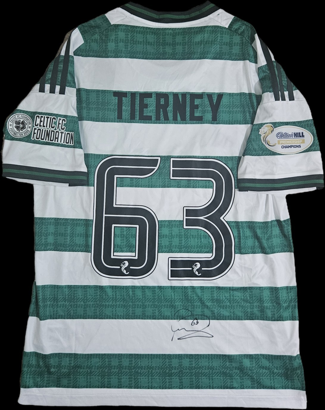 Kieran Tierney Hand Signed 2025/26 Celtic Fc Home Shirt Autograph COA & PROOF for sale on Ebay
