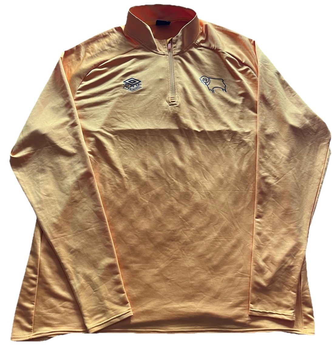 Derby County 4XL 1/4 Zip Top Umbro for sale on Ebay