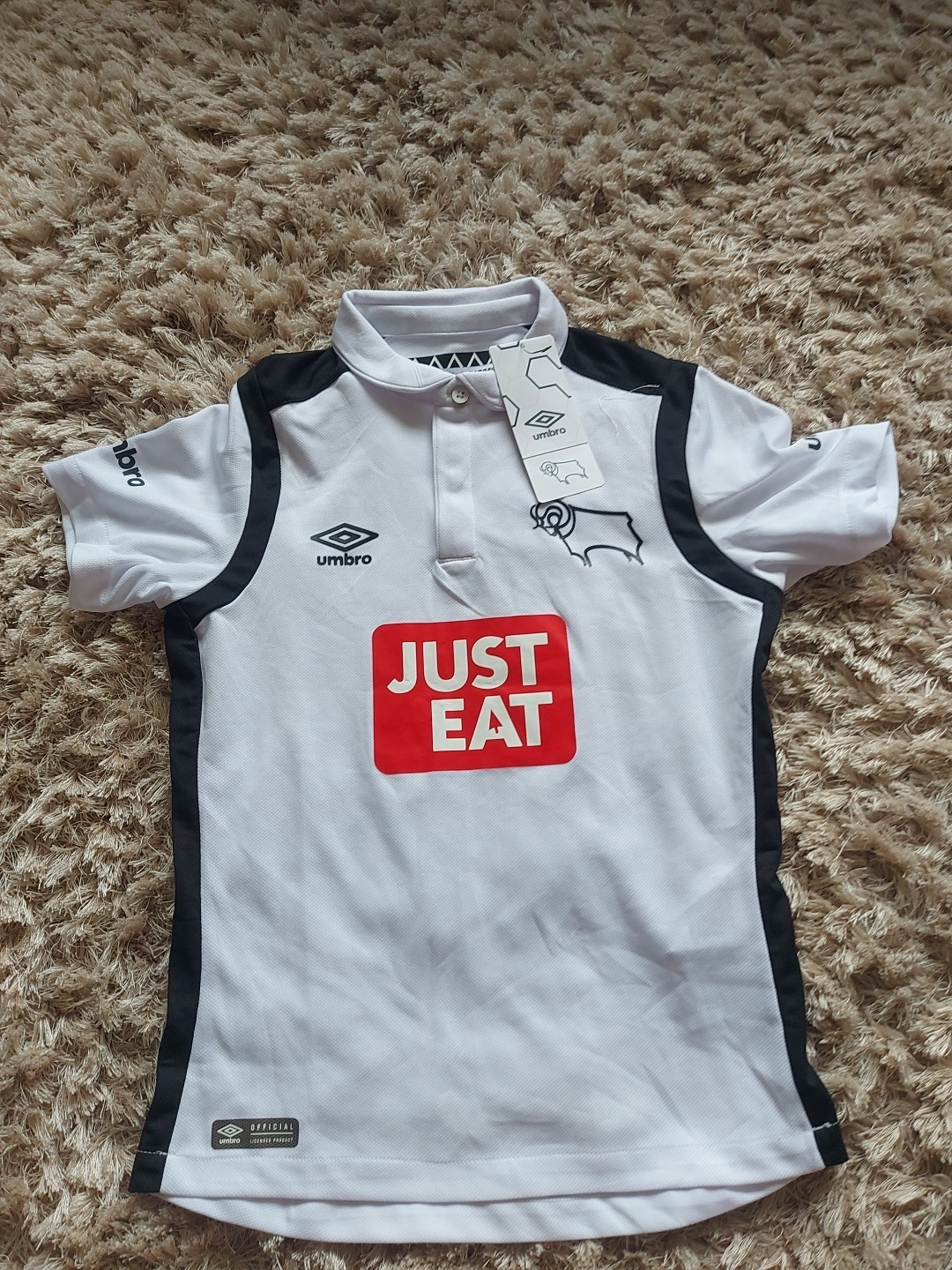 Derby County Home Football Shirt 2016 Era Size YS Kids for sale on Ebay
