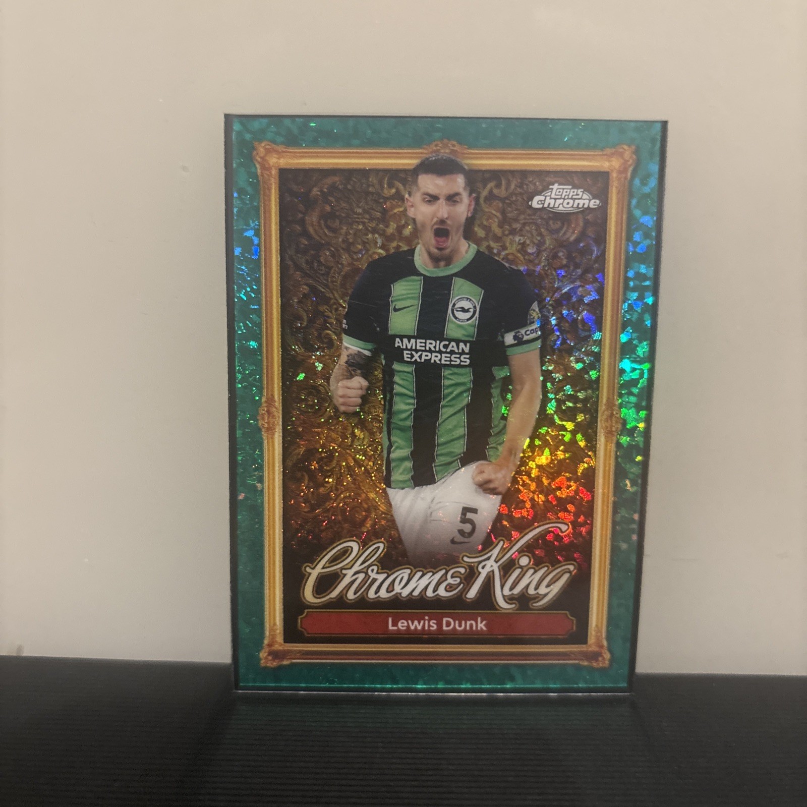 Lewis Dunk Brighton Emerald Chrome King Parallel Topps 2026 Premier League  for sale on Ebay