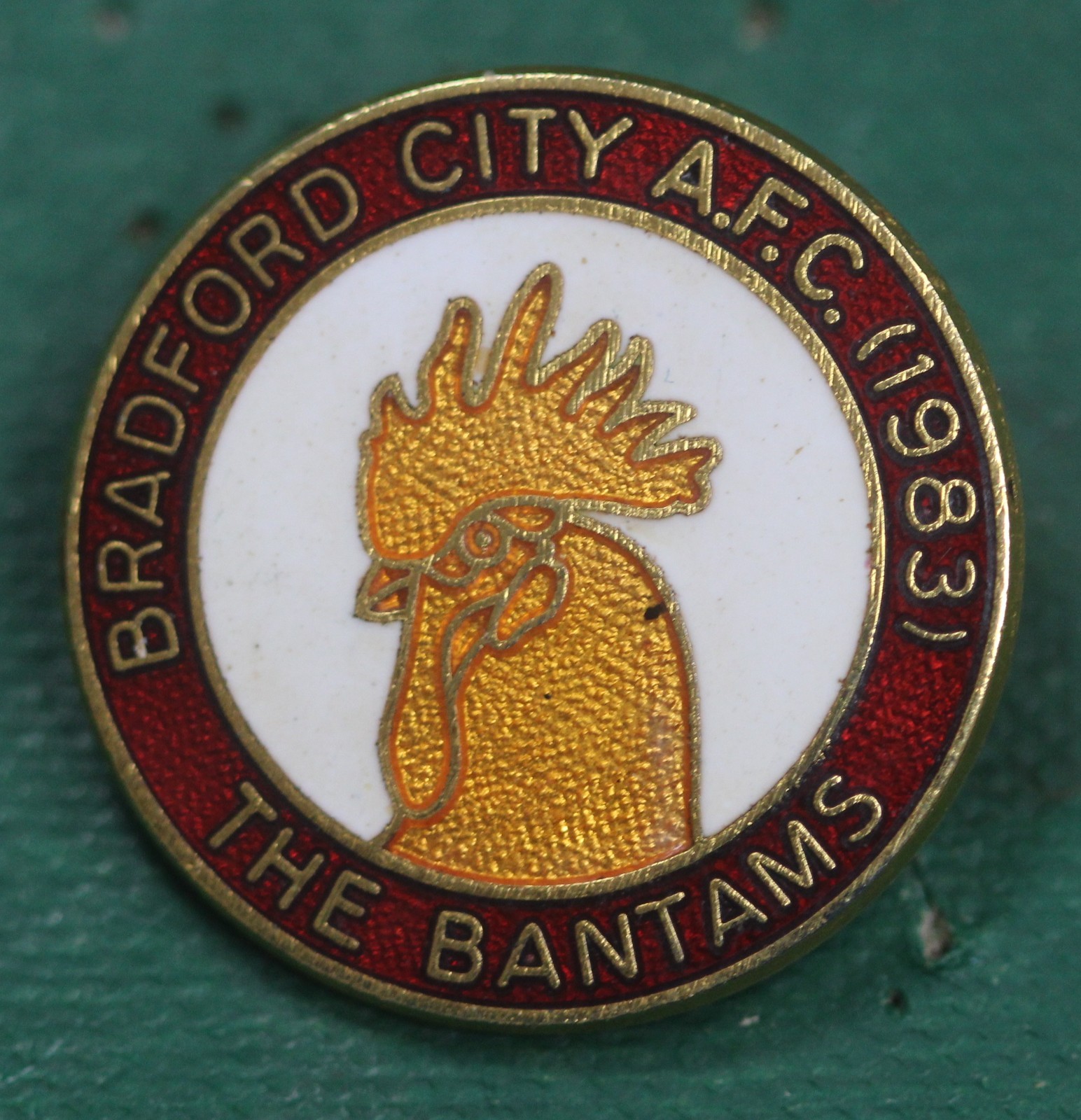 RARE England Bradford City FC Football Club Enamel Pin Badge for sale on Ebay