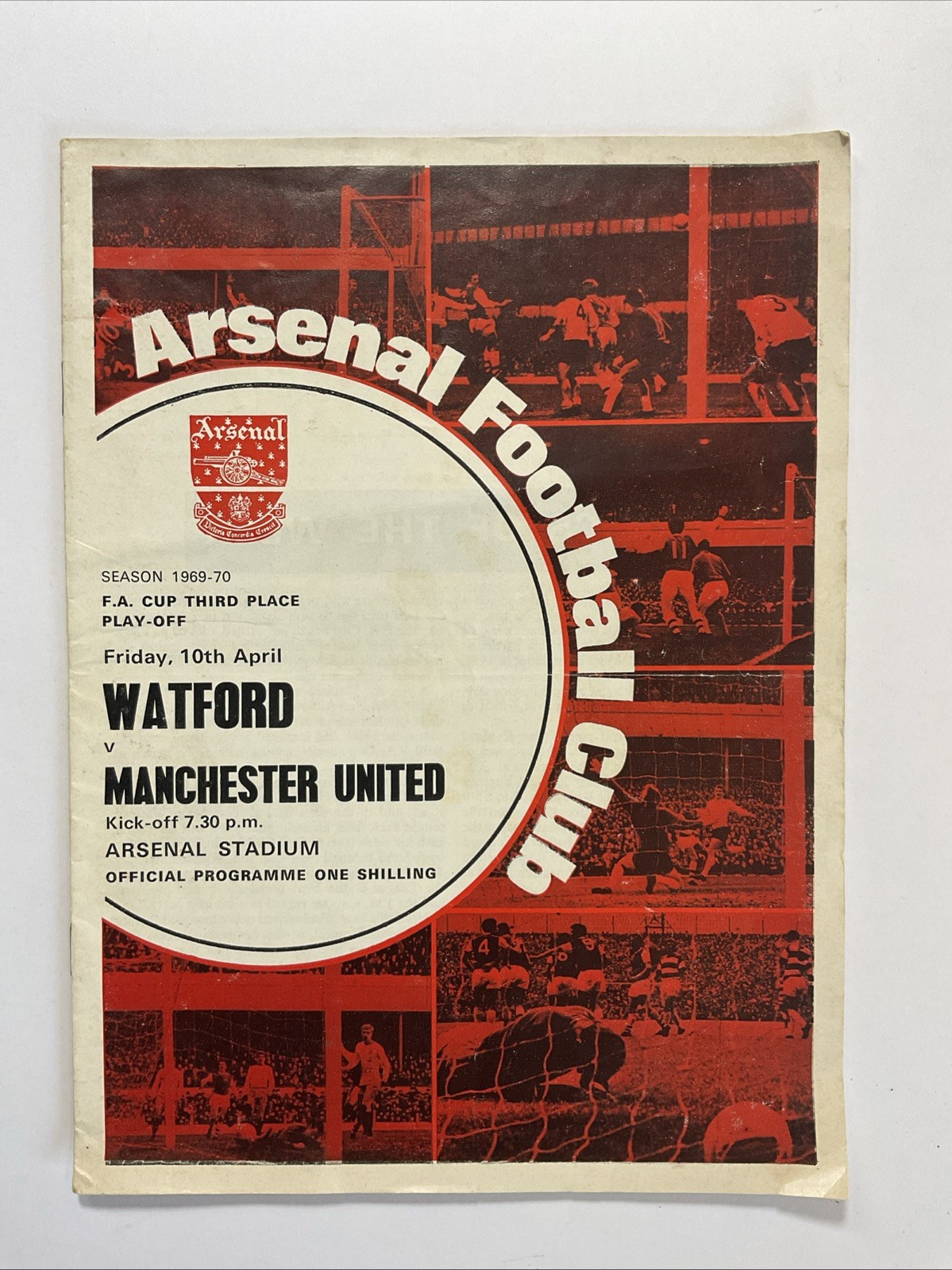 Watford v Manchester United;  FA Cup Third Place Play-Off, 10th April 1970 for sale on Ebay