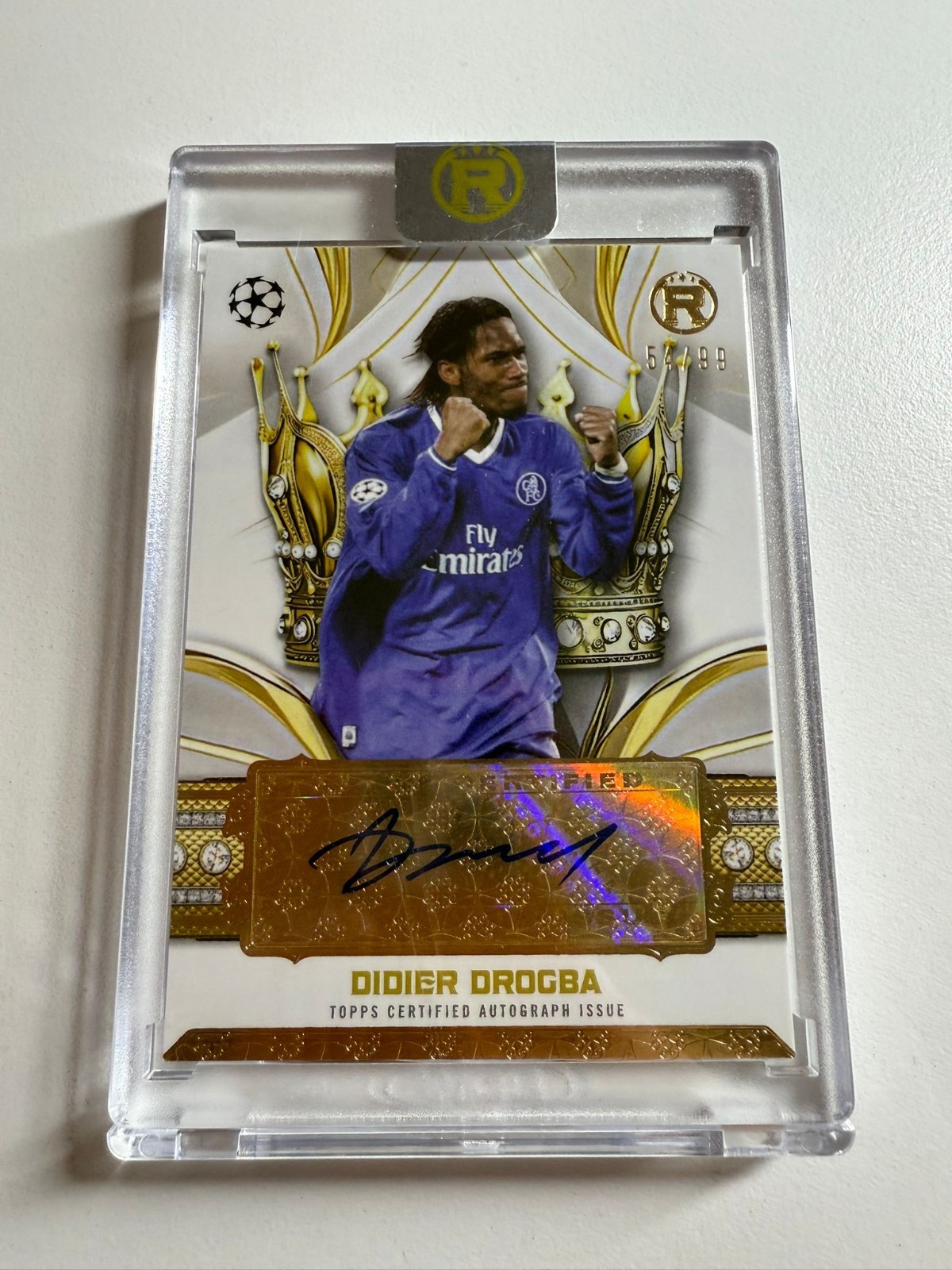 2025 Topps REVERENCE - DIDIER DROGBA 54/99 - CHELSEA - Crowned Legend Auto for sale on Ebay