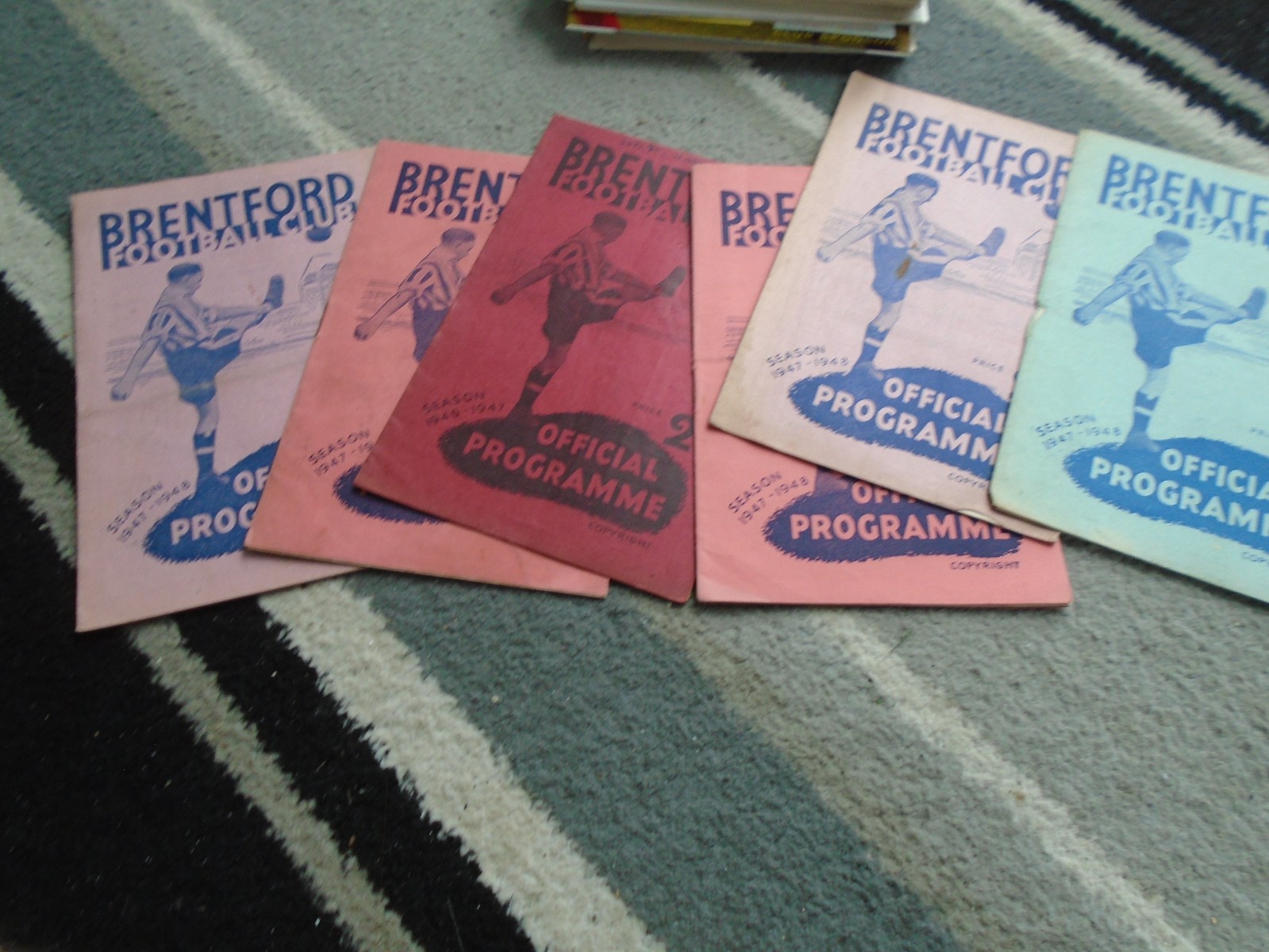 BRENTFORD HOMES 1947-48 X 6 ISSUES ALL LISTED for sale on Ebay