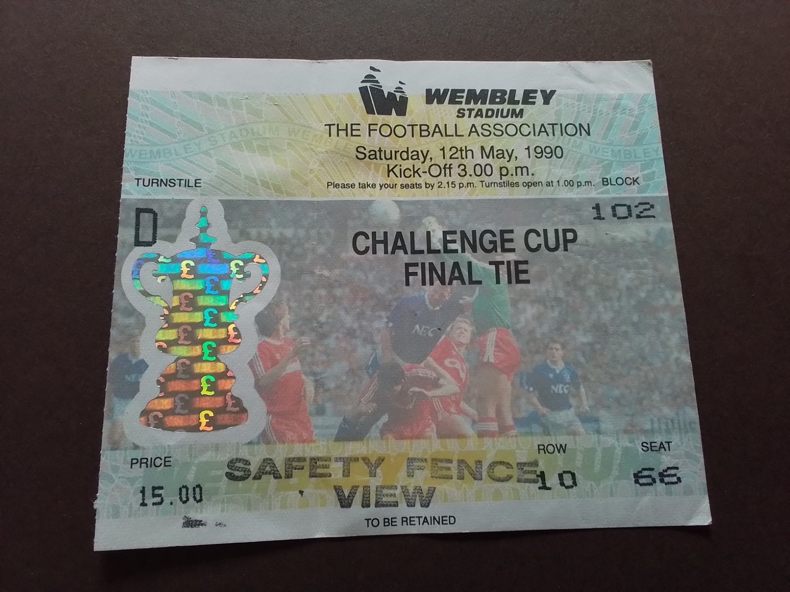 Crystal Palace v Manchester United FA Cup Final 1990 Fergies 1st Utd Trophy 🏆 for sale on Ebay