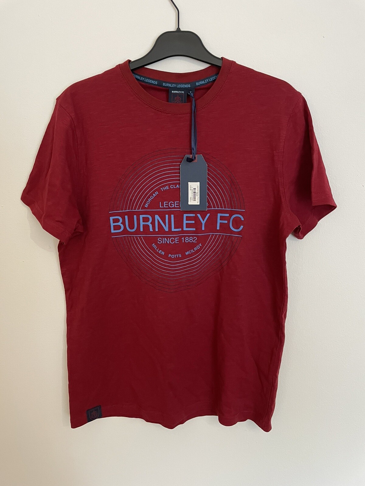 Burnley FC Football T-Shirt BNWT Size Small for sale on Ebay