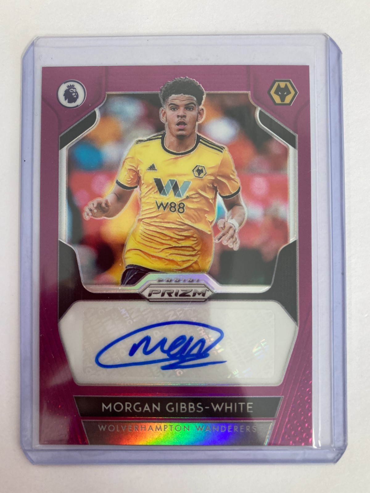 PANINI PRIZM PL 2019-20 MORGAN GIBBS-WHITE WOLVES RC PURPLE AUTOGRAPH 02/99 for sale on Ebay