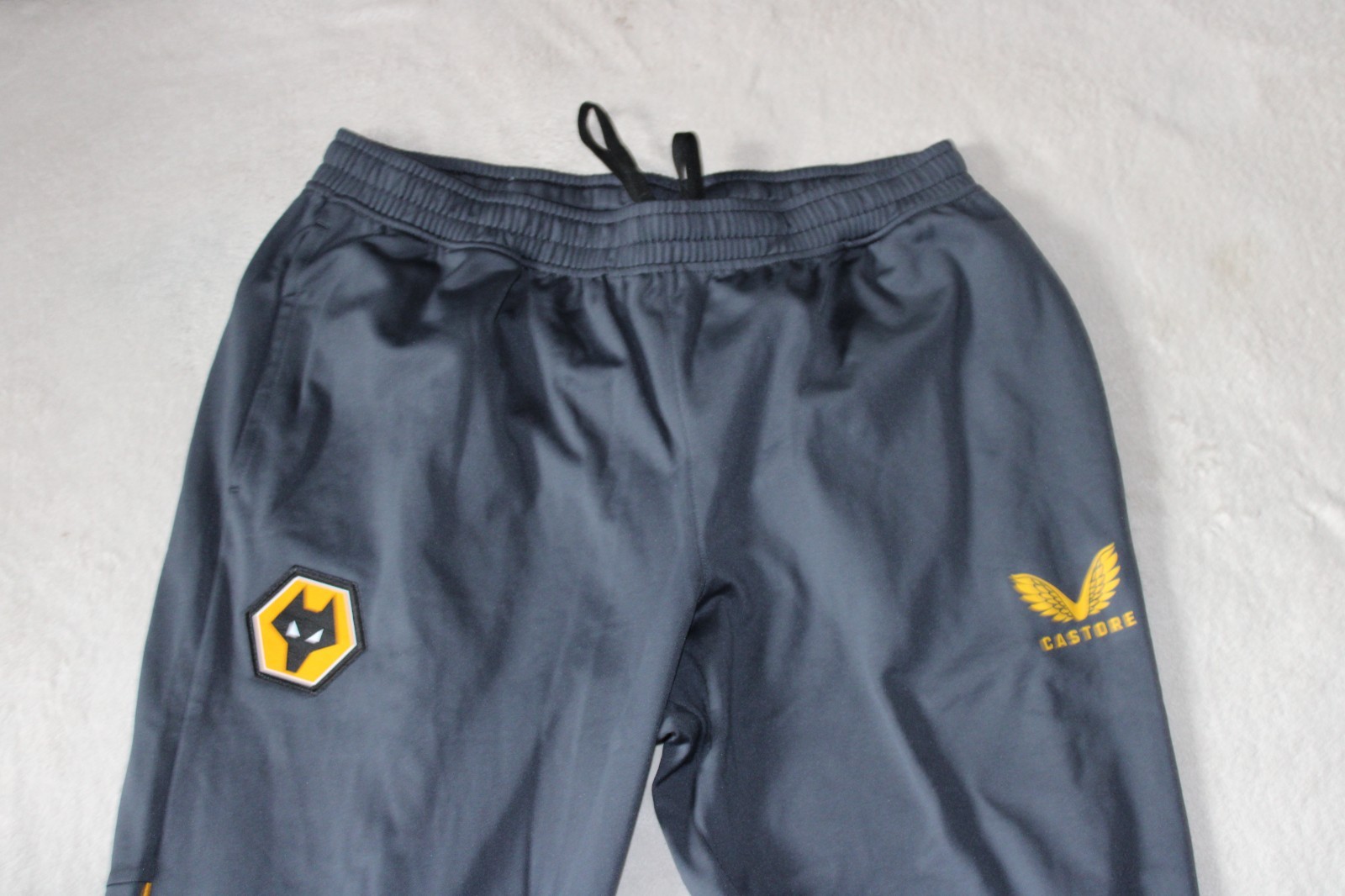 WOLVERHAMPTON WANDERERS WOLVES FOOTBALL TRACK PANTS SIZE LARGE L MENS NO SHIRT for sale on Ebay