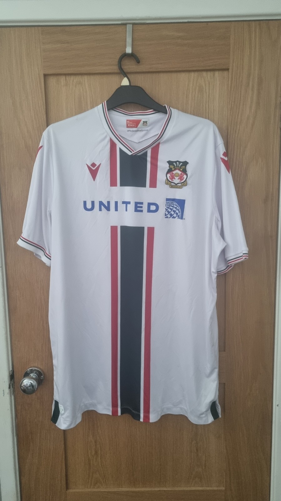 Wrexham 2023/2024 Away Football Shirt- Macron- Size 4XL for sale on Ebay