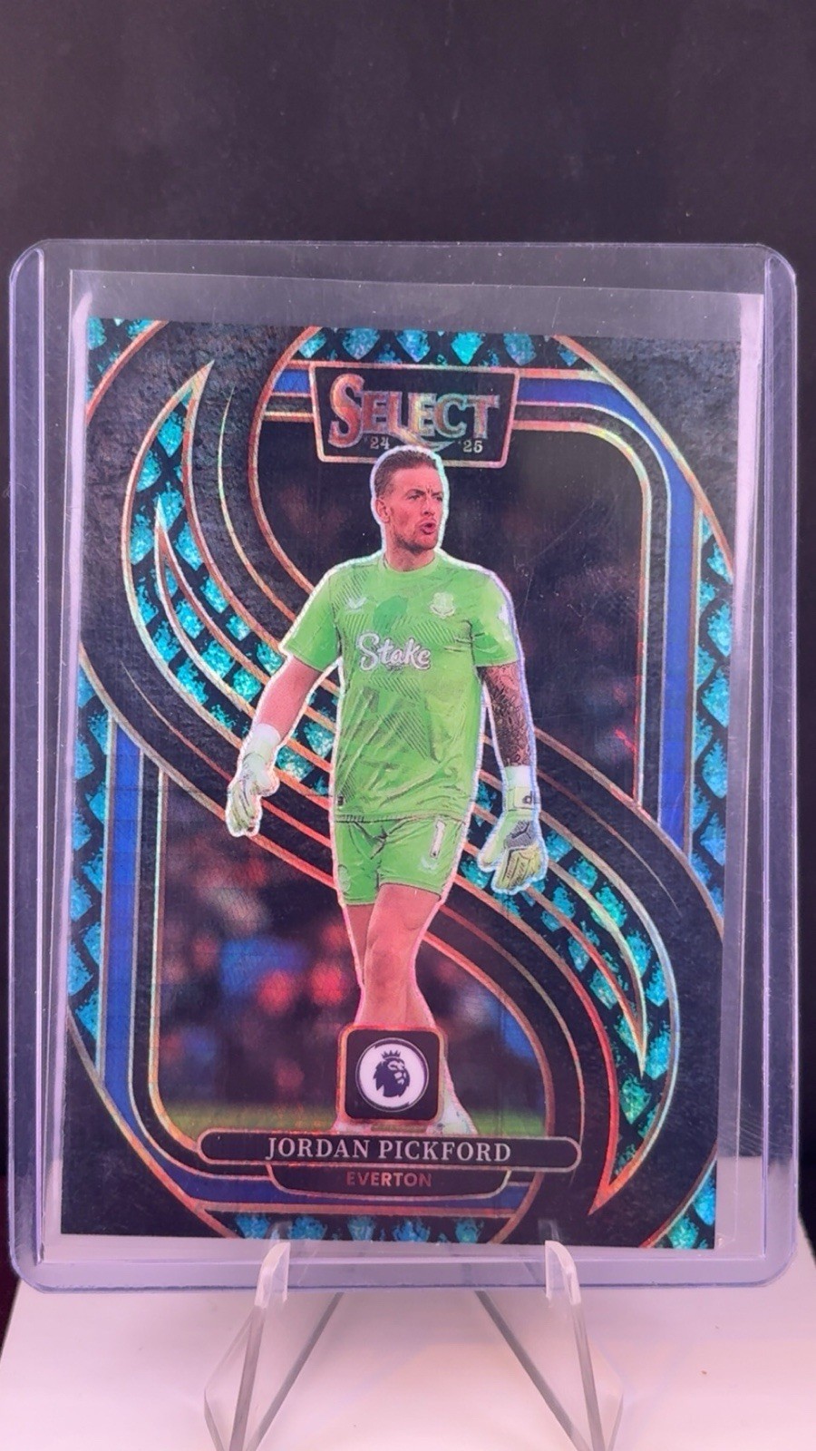 Jordan Pickford Everton FC Dragon Scales 1/48! Shirt Match Panini Select 2024-25 for sale on Ebay