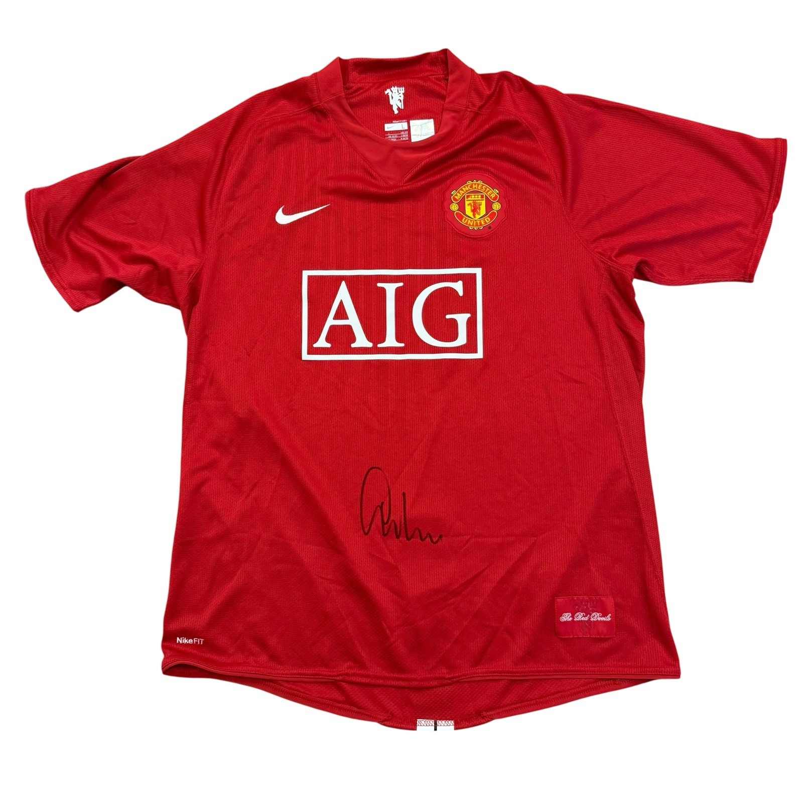 Manchester United 2007/2008 Shirt Signed by Gary Neville - Club COA - Mint for sale on Ebay