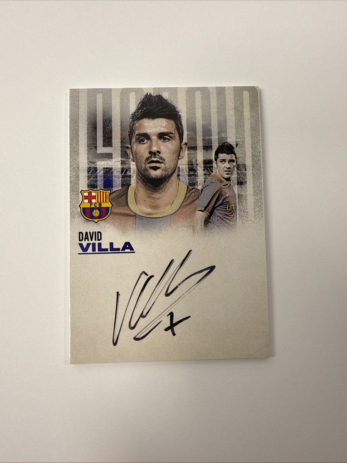 Futera - FC Barcelona | David Villa Autograph | Auto | 01/03 | On Card Signed for sale on Ebay