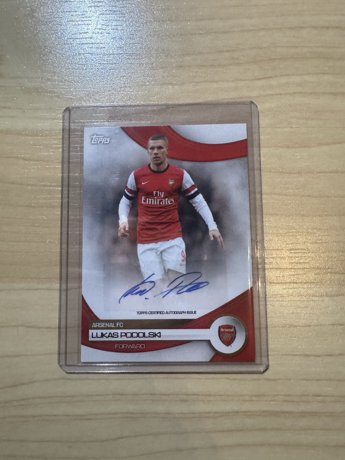 Topps Arsenal Team Set 2023/24 Auto Lukas Podolski Legend for sale on Ebay