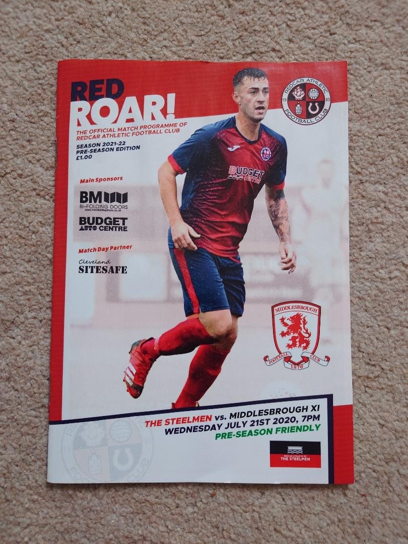 Redcar Athletic v. Middlesbrough 21/7/21 Pre Season Friendly for sale on Ebay