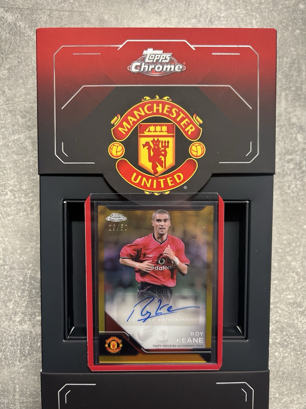 Topps Chrome Deluxe Manchester United 24/25 Roy Keane Auto 29/50 for sale on Ebay