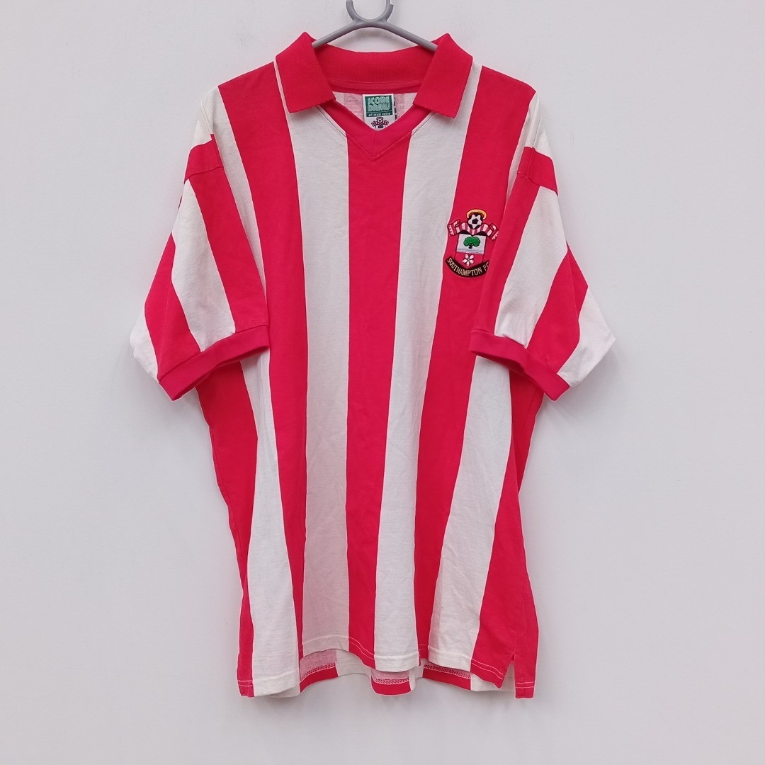 Score Draw Southampton Football Shirt Size XL Mens Retro Kit Red White FLT20-CD for sale on Ebay