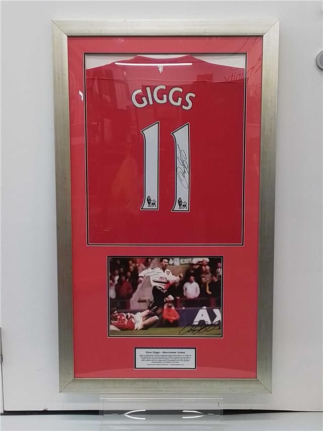 Signed Ryan Giggs Manchester United Shirt, Dual Sign for sale on Ebay