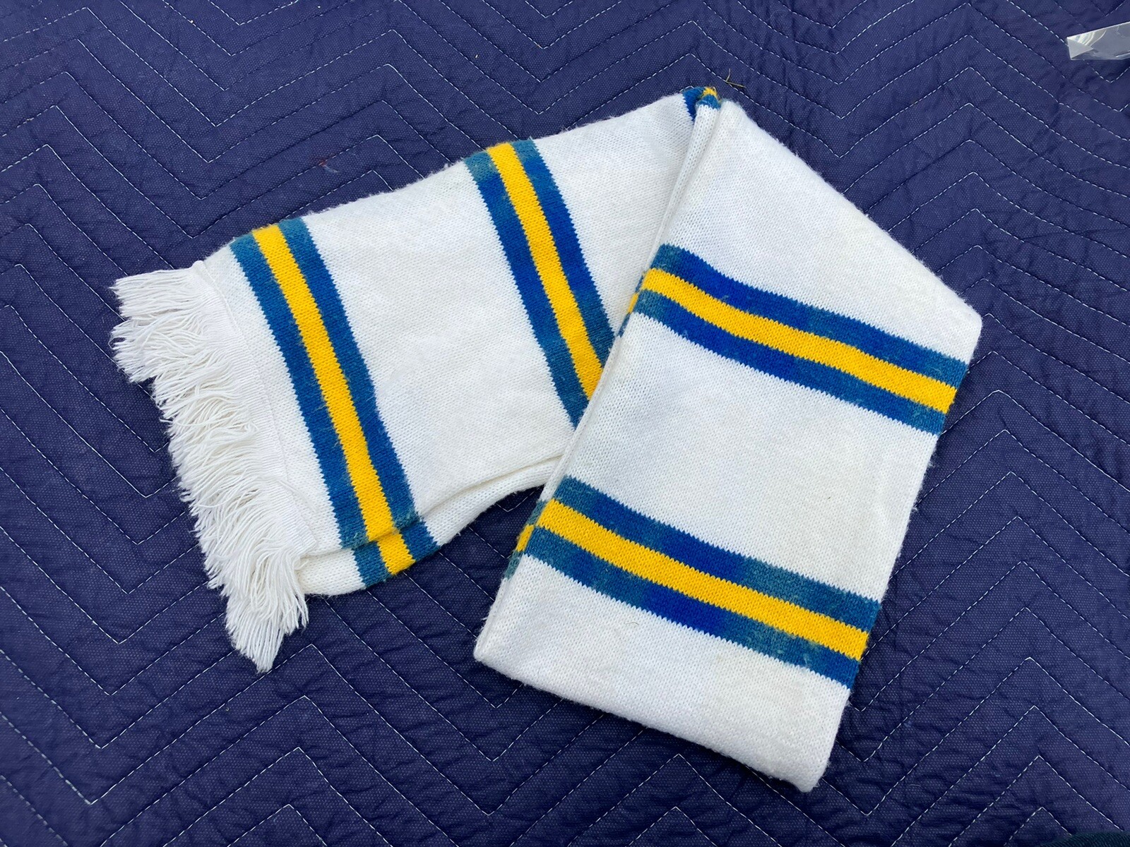 vintage 1970’s & 1980’s Leeds United AFC Terrace scarf for sale on Ebay