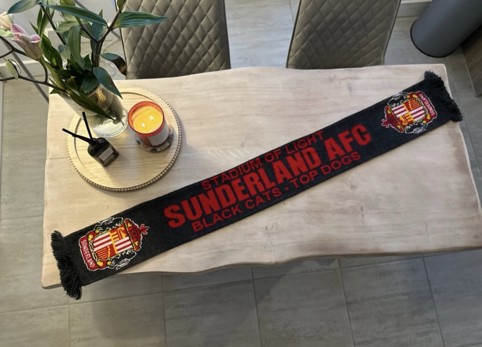 Sunderland Football Club Scarf Black Cats  for sale on Ebay