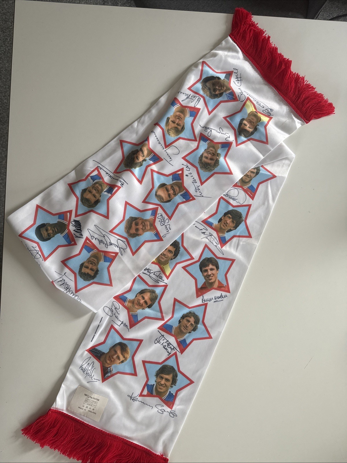 England 1982 World Cup Spain Scarf, One Off. vintage retro not shirt   for sale on Ebay