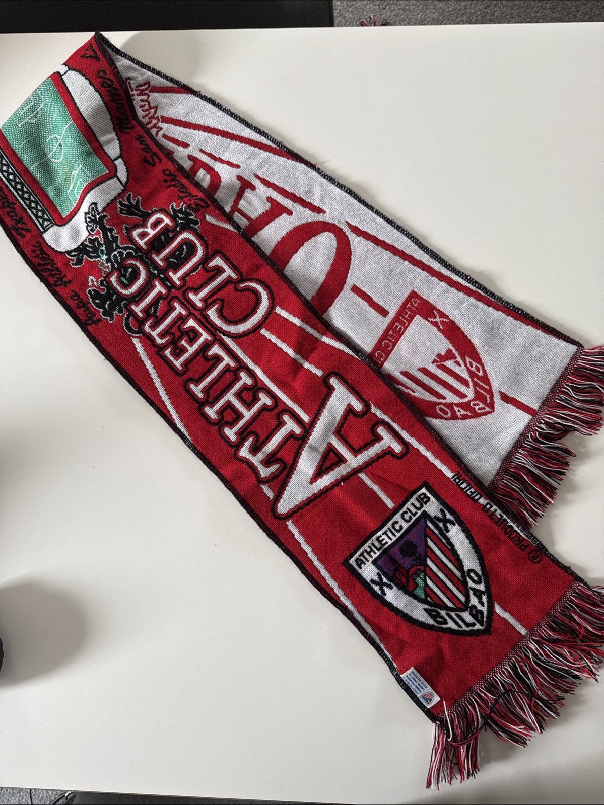 2 X Vintage Athletic Club Bilbao Scarves 90s for sale on Ebay