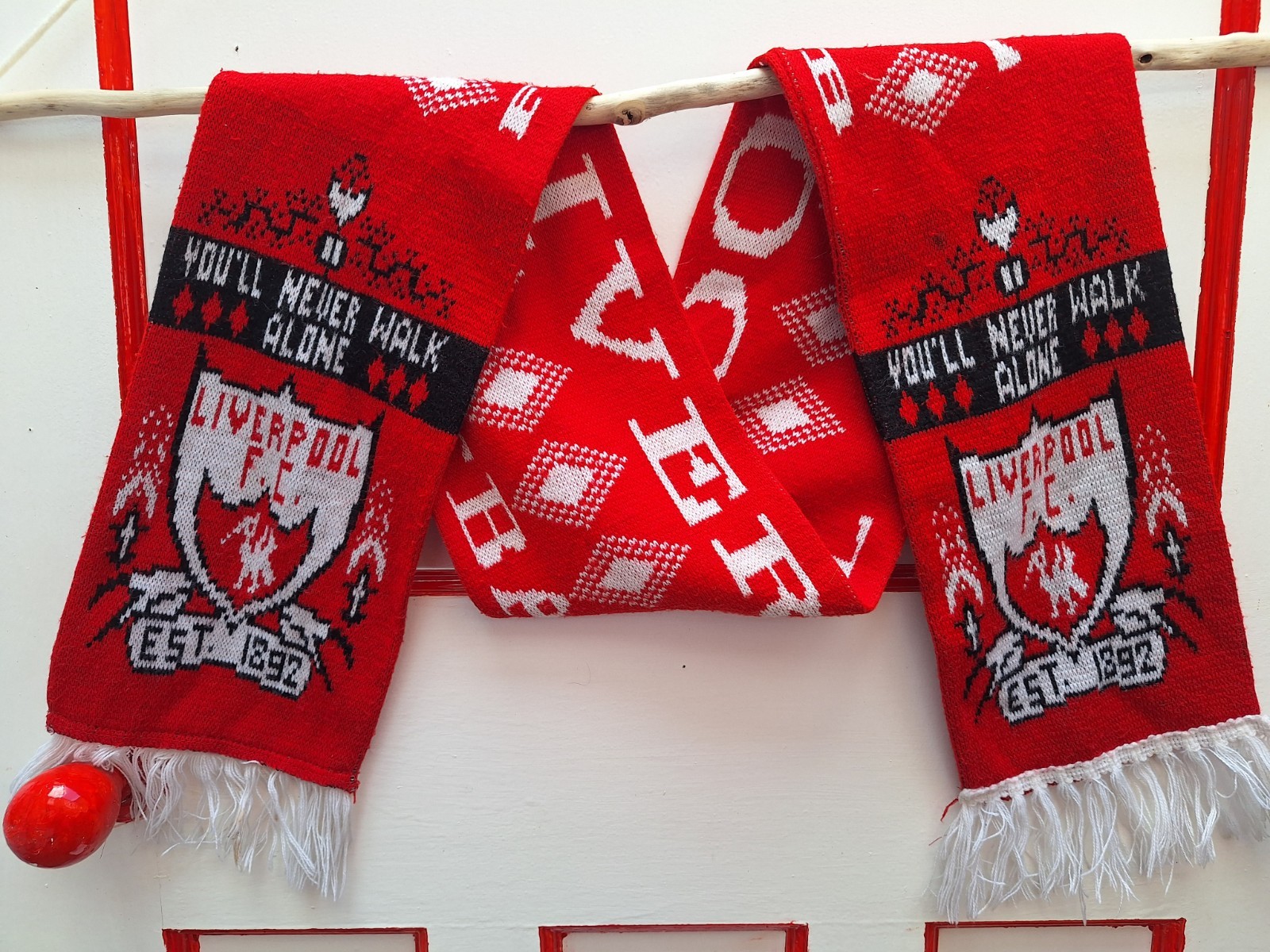 Vintage Liverpool FC Scarf 1989 Hillsborough for sale on Ebay
