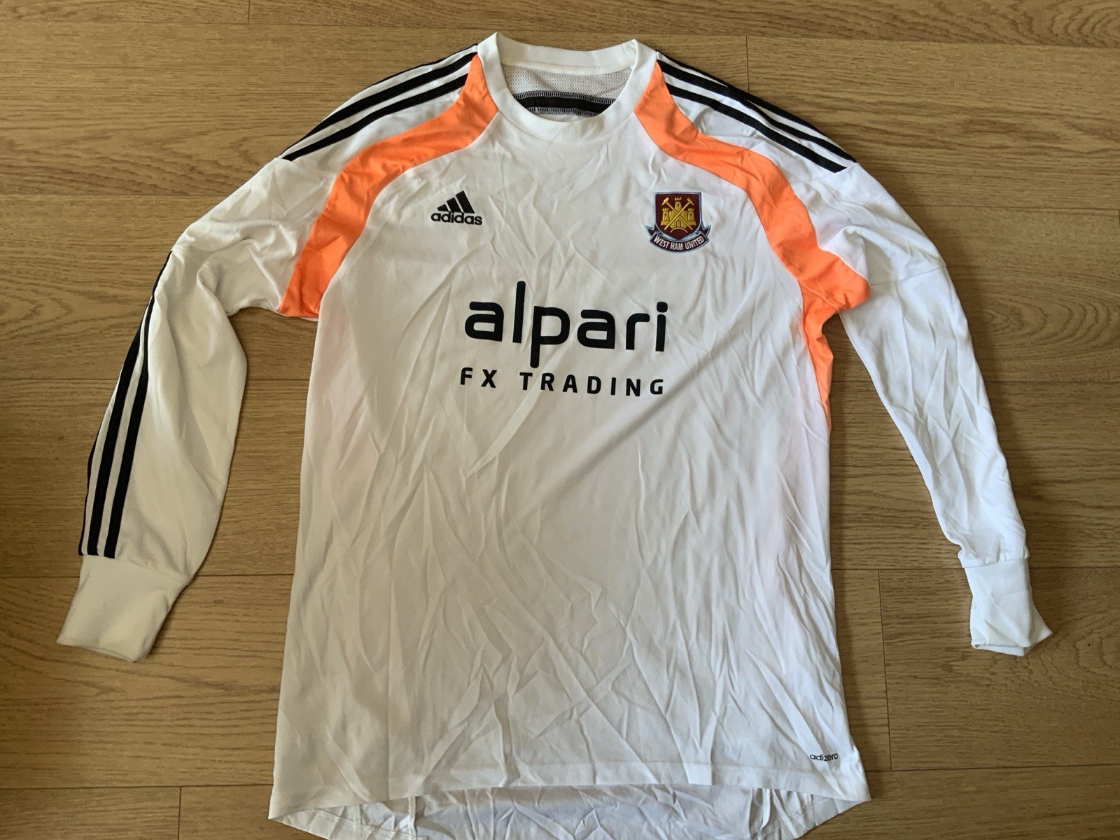 West Ham United Away Goalkeeper Shirt 2014 -2015 Size Large for sale on Ebay