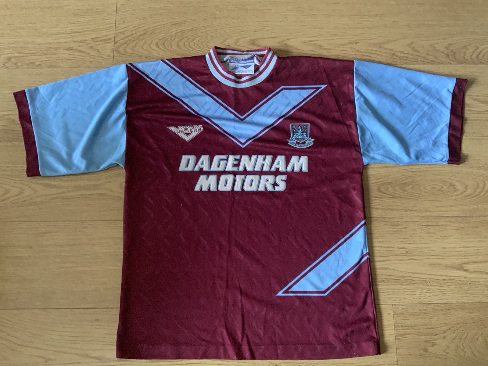 Official West Ham United Home Shirt 1993 - 1995 Size Large for sale on Ebay