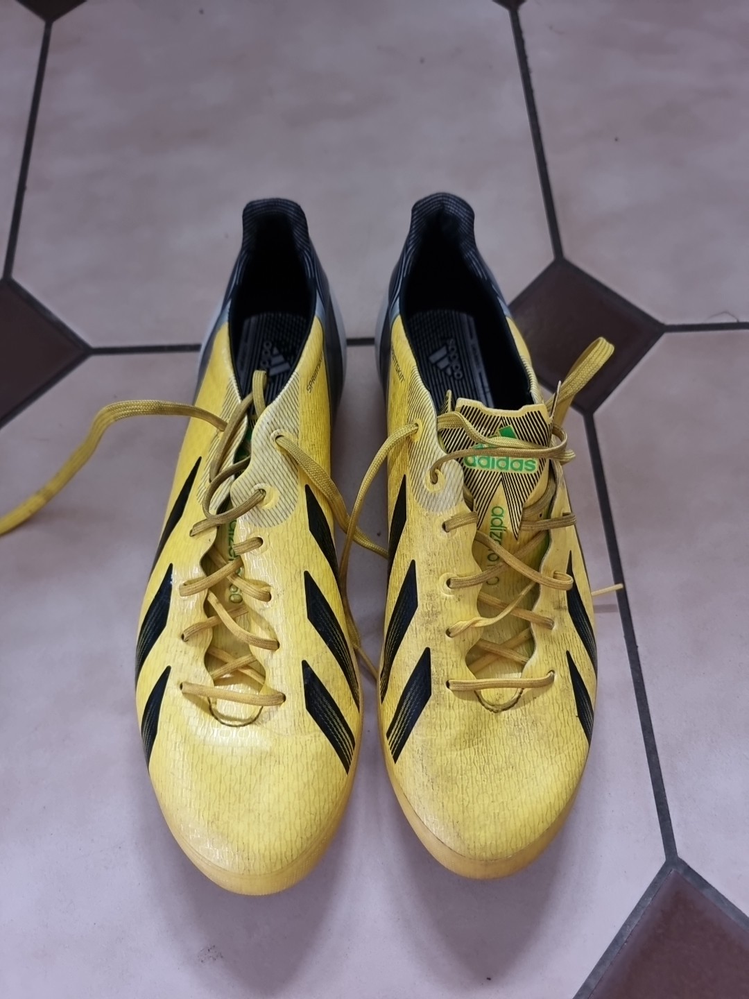 Adidas F50 adizero TRX FG RARE ORIGINAL G65307 Yellow Soccer Firm Ground Boots for sale on Ebay
