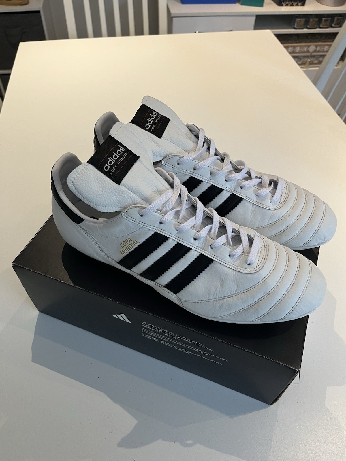 Adidas Copa Mundial FG Men’s Football Boots White UK Size 12 for sale on Ebay