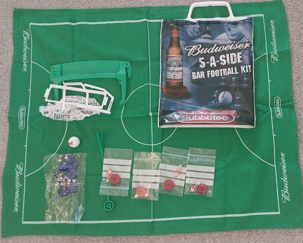 Subbuteo Budweiswr Job Lot Blue And Red Teams for sale on Ebay