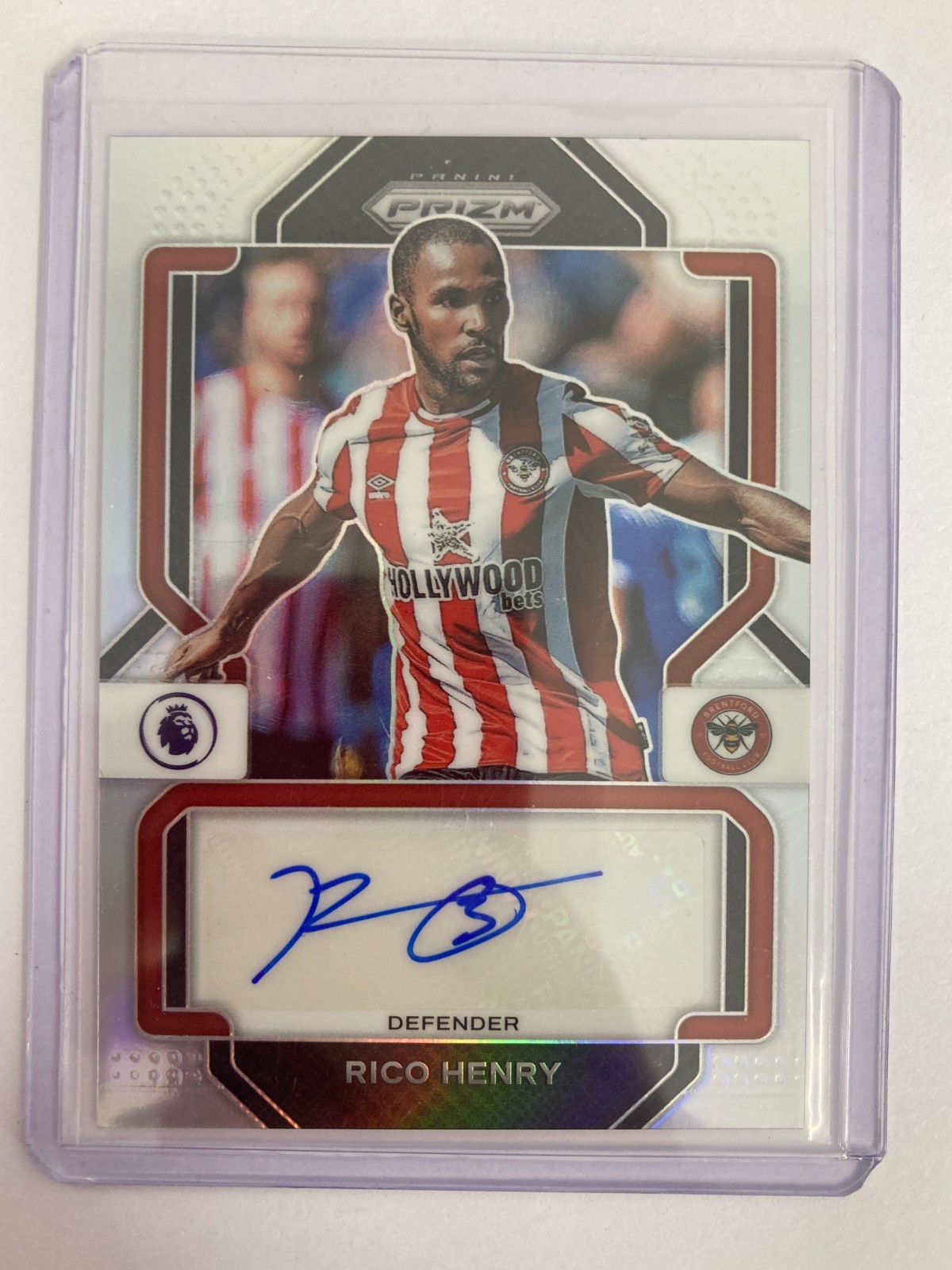 PANINI PRIZM PL 2022-23 RICO HENRY BRENTFORD SILVER AUTOGRAPH 85/99. for sale on Ebay