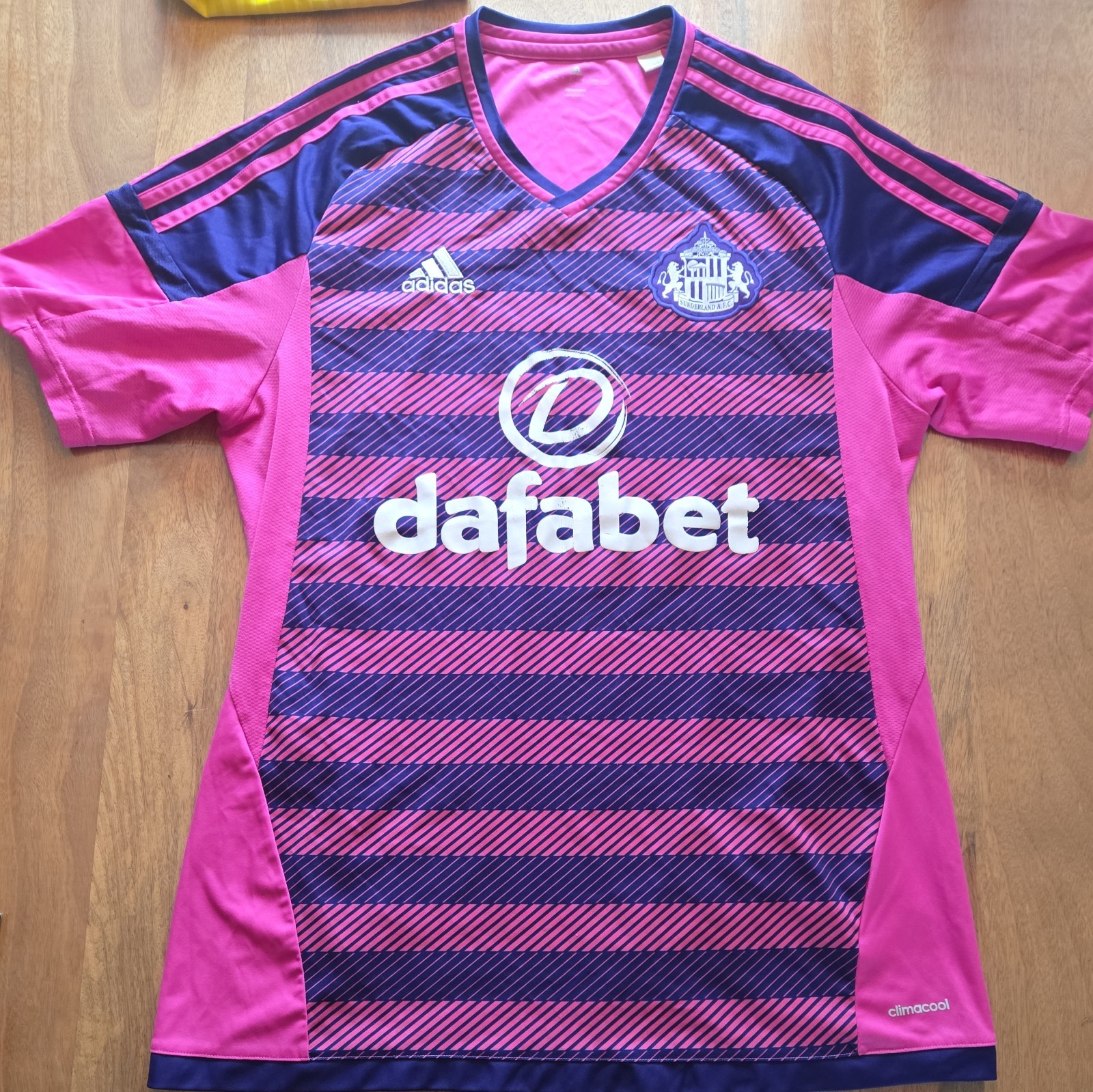 AUTHENTIC SUNDERLAND 2016 AWAY 3rd FOOTBALL SHIRT LARGE ADULT  ADIDAS for sale on Ebay