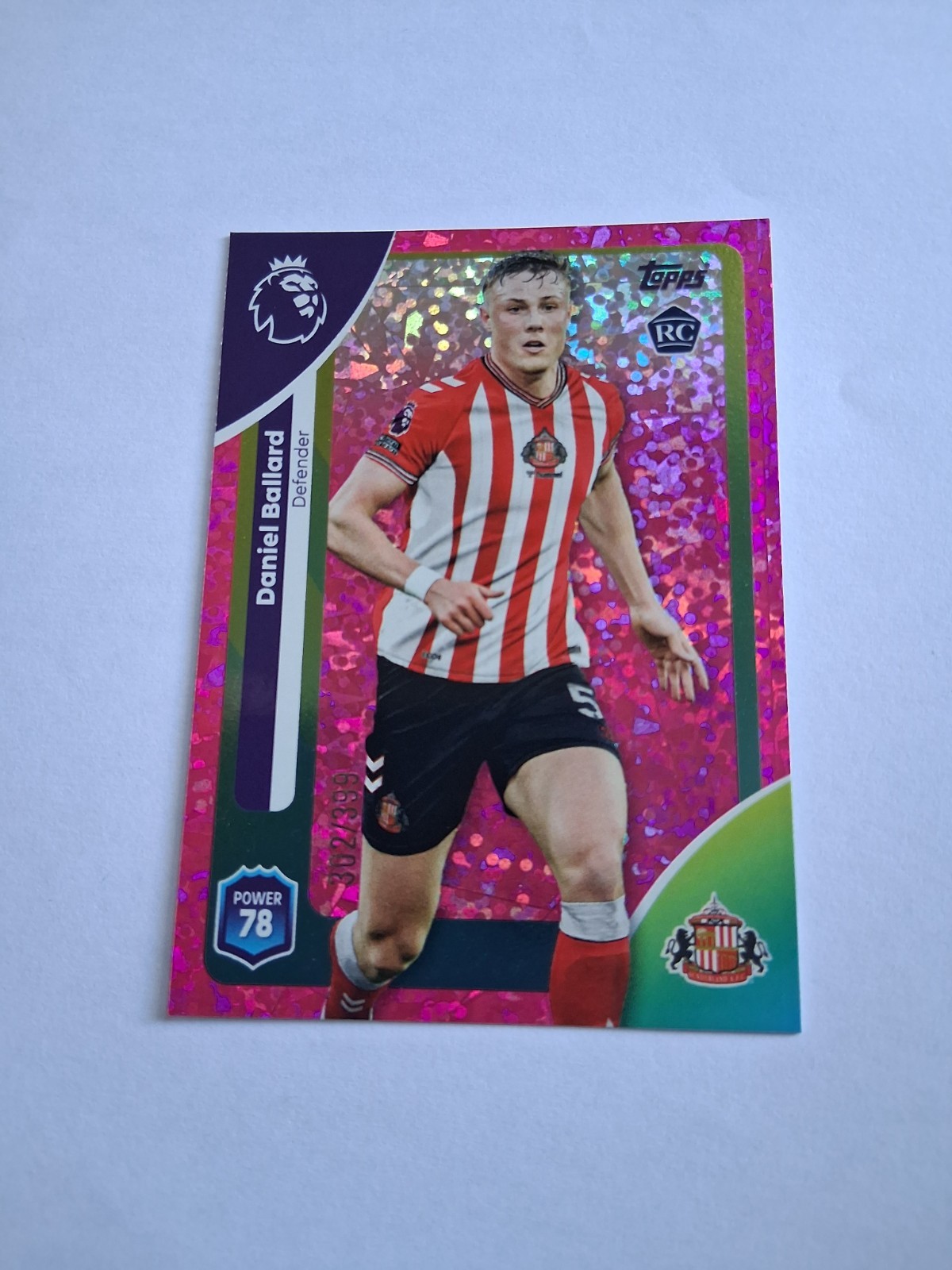 Topps Premier League 2025/26 - Daniel Ballard - Sunderland Pink Parallel /399 for sale on Ebay
