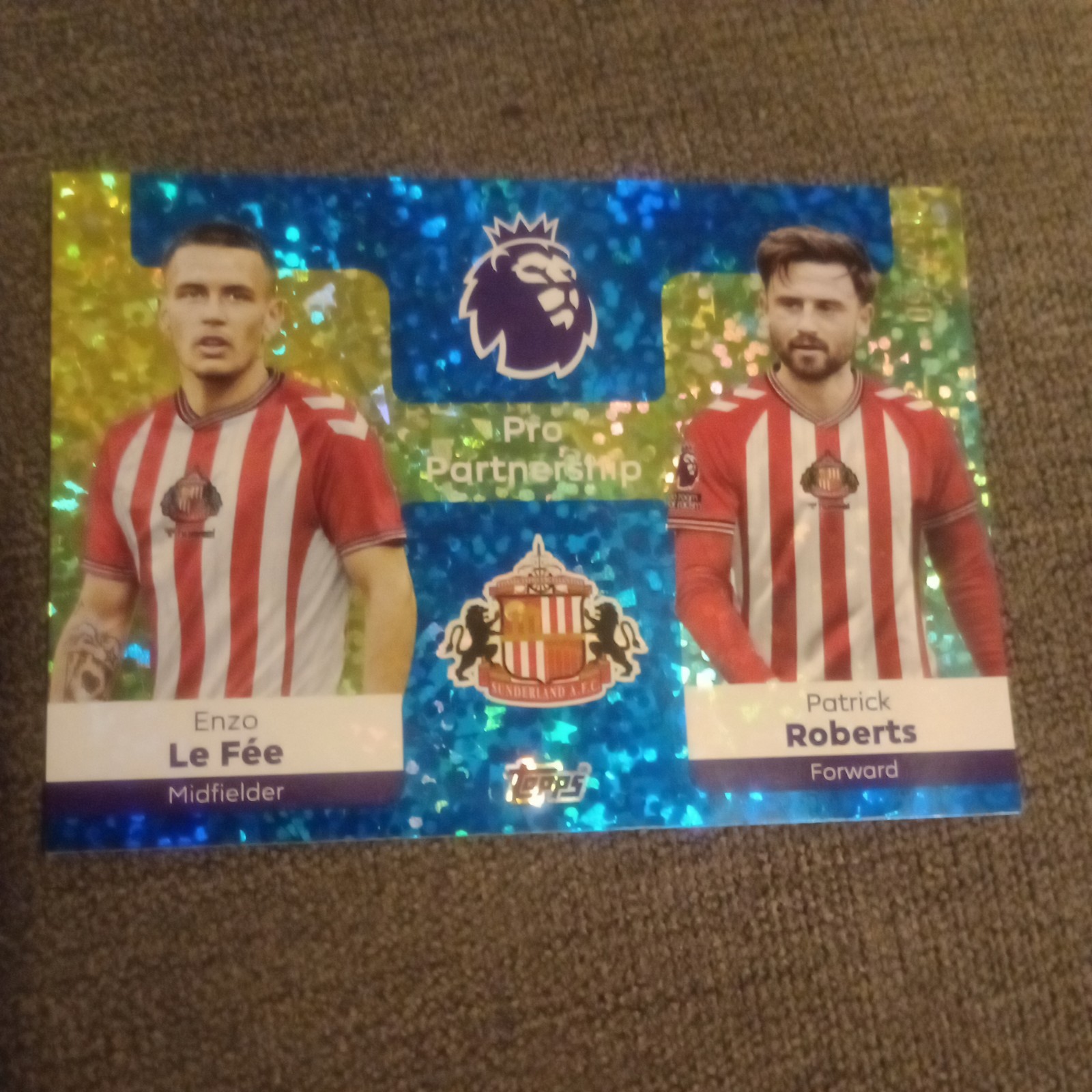 Topps Premier League 2026 Pro Partnership Le Fee & Robert’s Sunderland 052/150 for sale on Ebay