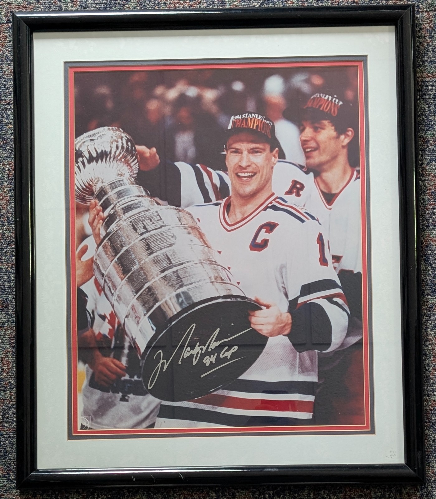 Mark Messier HOF Signed NY Rangers 16x20 Framed Stanley Cup Photo AUTO JSA COA for sale on Ebay