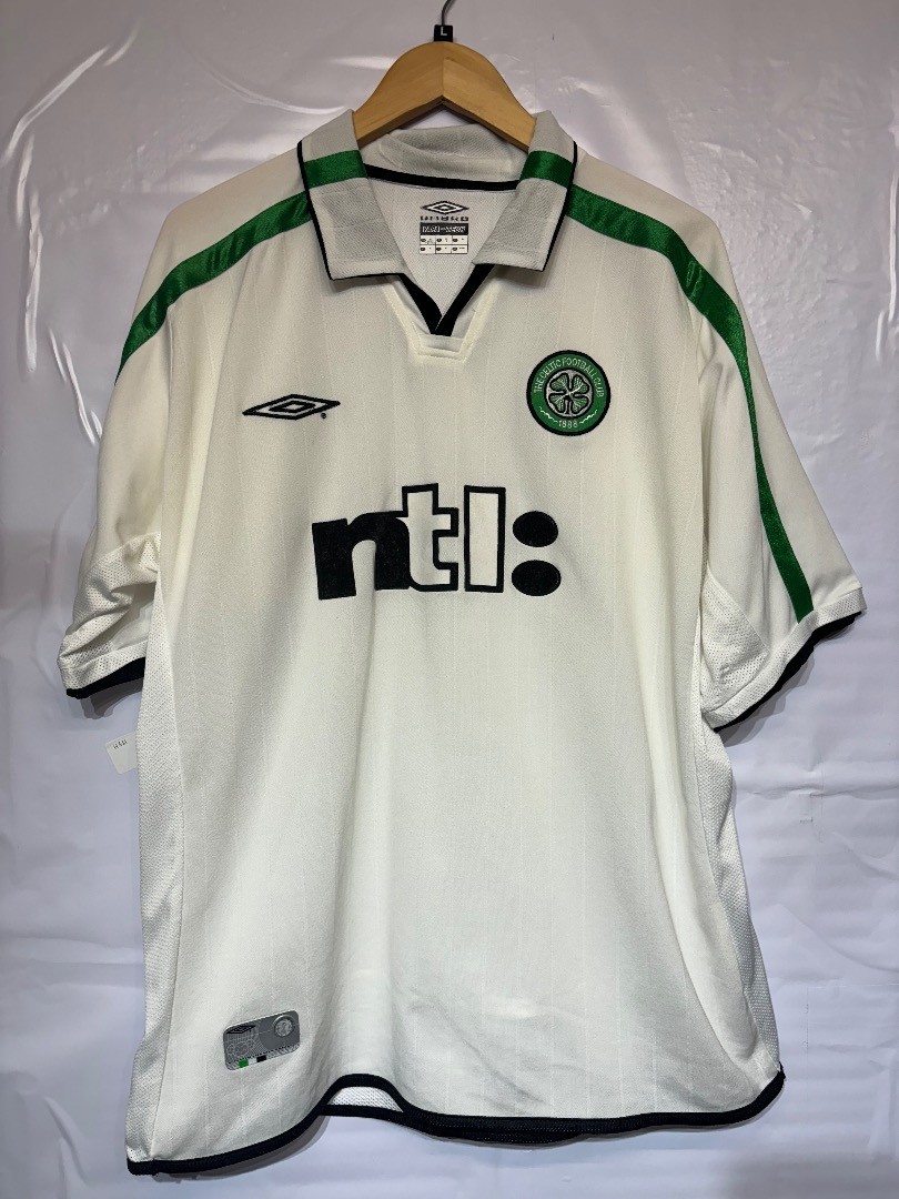 Men's UMBRO Celtic White Football Shirt SIZE XL- CG A18 for sale on Ebay